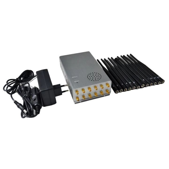 12-Antenna RF Jammer for Cellphone, WiFi & GPS Signals