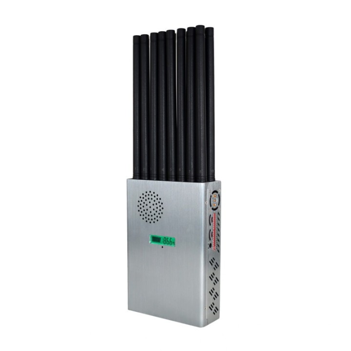 A18-16A Professional 18-Band Portable Signal Jammer | 16 Antennas | 18W All-Band Blocker