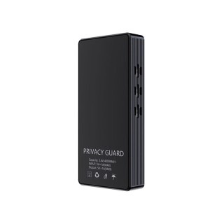Recording Terminator: 2-in-1 Ultrasonic Jammer & Power Bank with 50m Remote Control Anti-Recording Jammer
