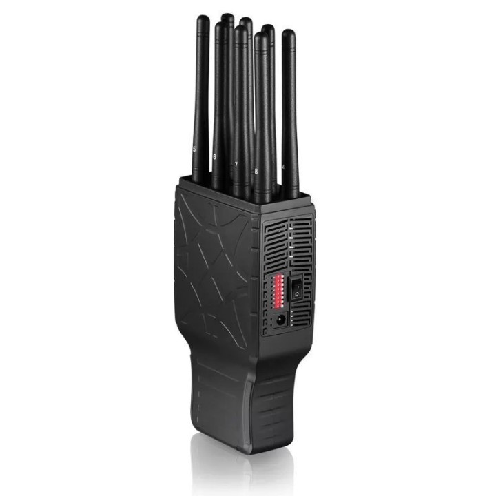 8-Band Handheld RF Signal Jammer with Leather Case | CJ-PJAM08HP