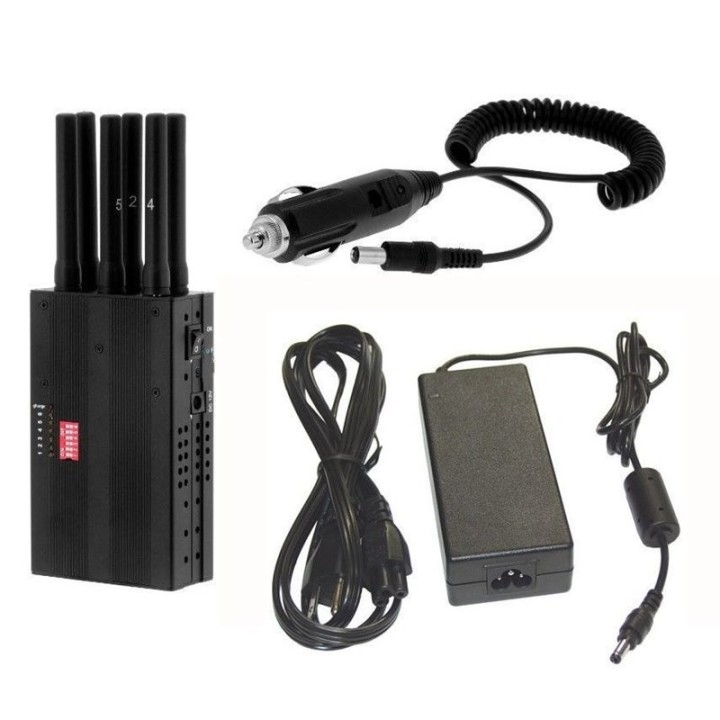 6-Band Portable Cellular and WiFi Signal Jammer | CJ-PJAM06C