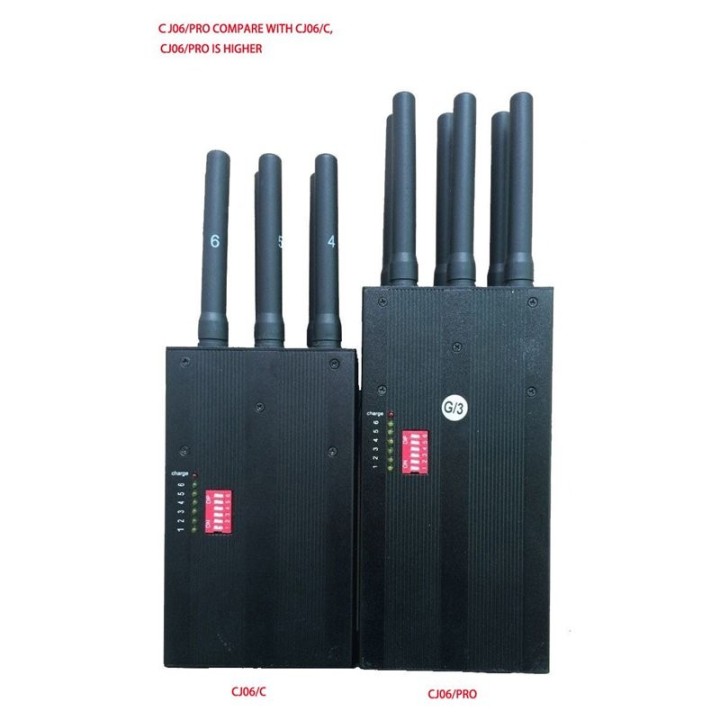 6-Band Portable Cellular Signal Jammer | CJ-06-PRO