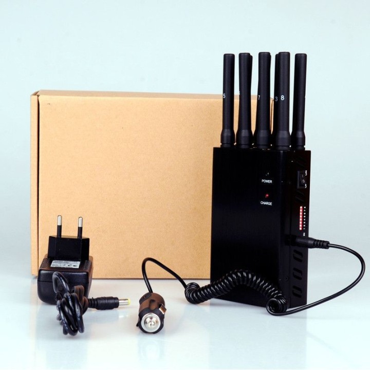 8-Band Portable Cellular and WiFi Signal Jammer