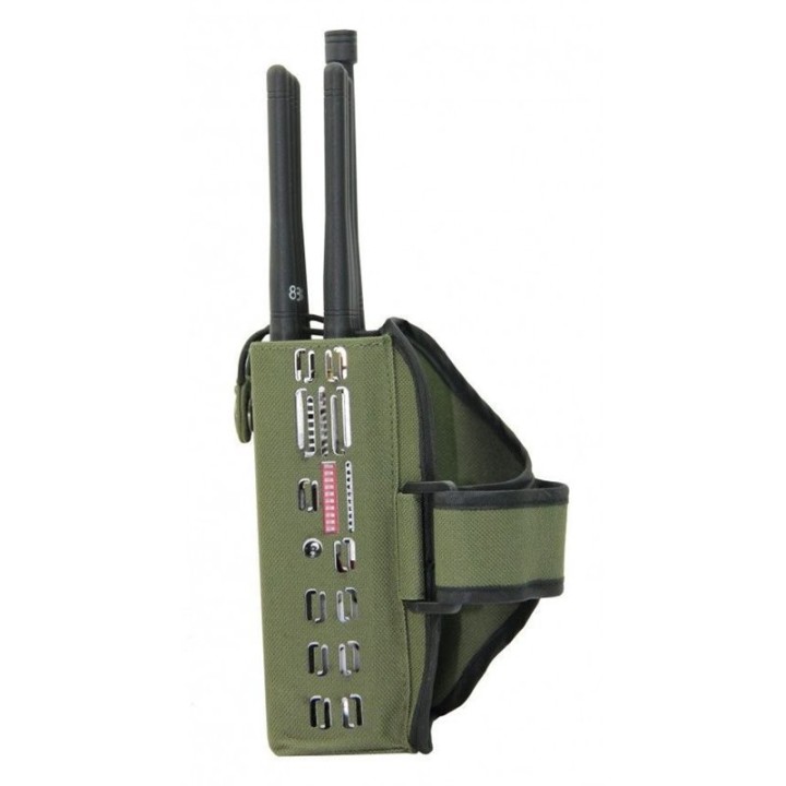10-Channel Handheld Multi-Band RF Signal Jammer, 10W