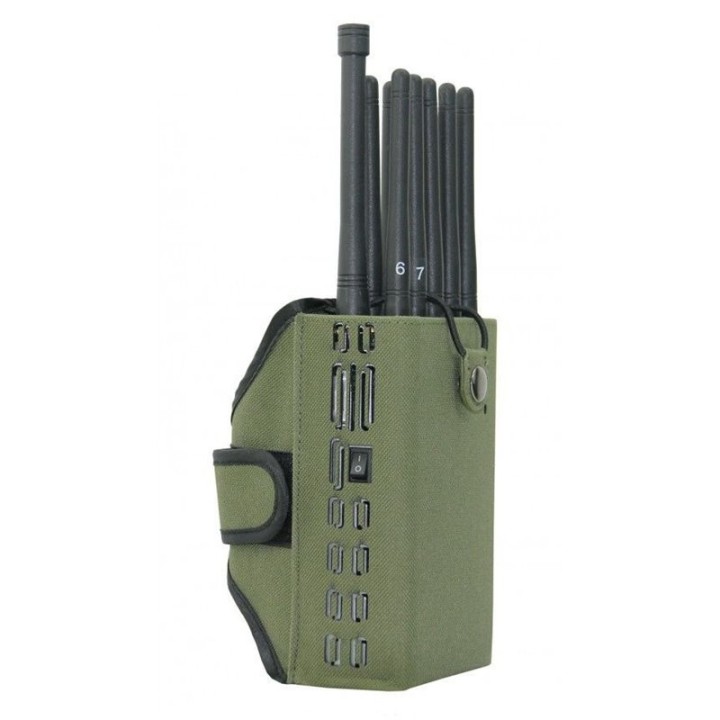 10-Channel Handheld Multi-Band RF Signal Jammer, 10W