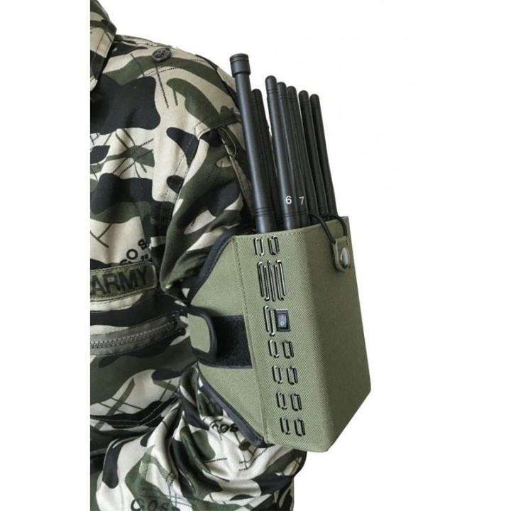 10-Channel Handheld Multi-Band RF Signal Jammer, 10W