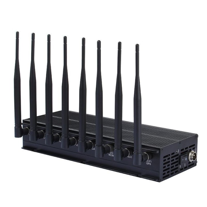 8-Band Desktop Cellular and WiFi RF Jammer, 18W