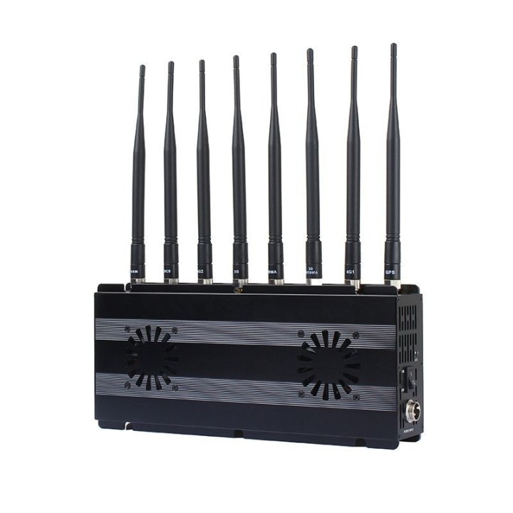 8-Band Desktop Cellular and WiFi RF Jammer, 18W