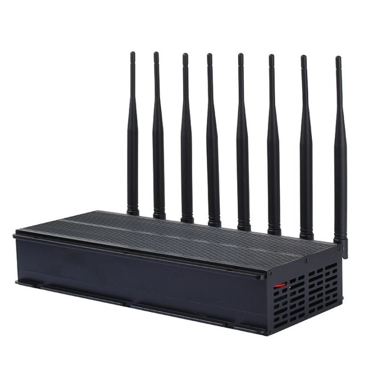 8-Band Desktop Cellular and WiFi RF Jammer, 18W
