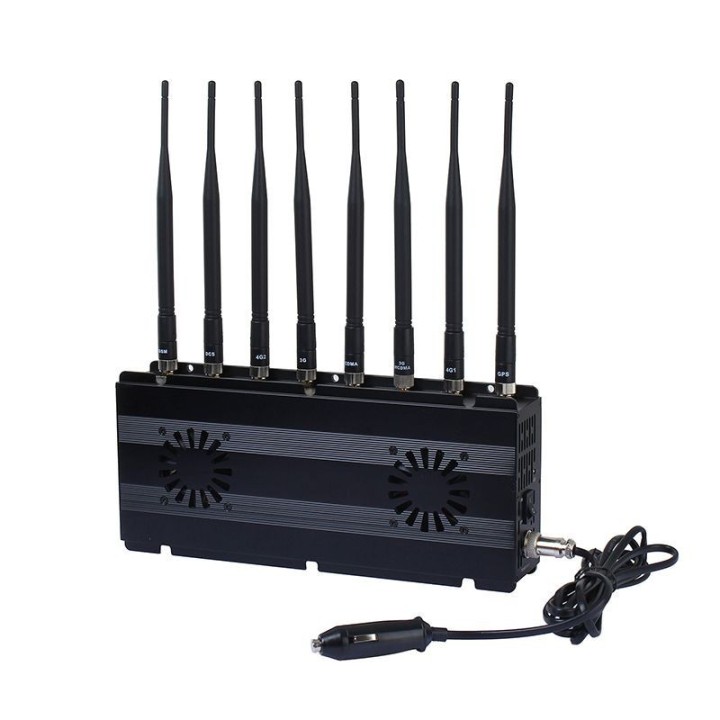 8-Band Desktop Cellular and WiFi RF Jammer, 18W