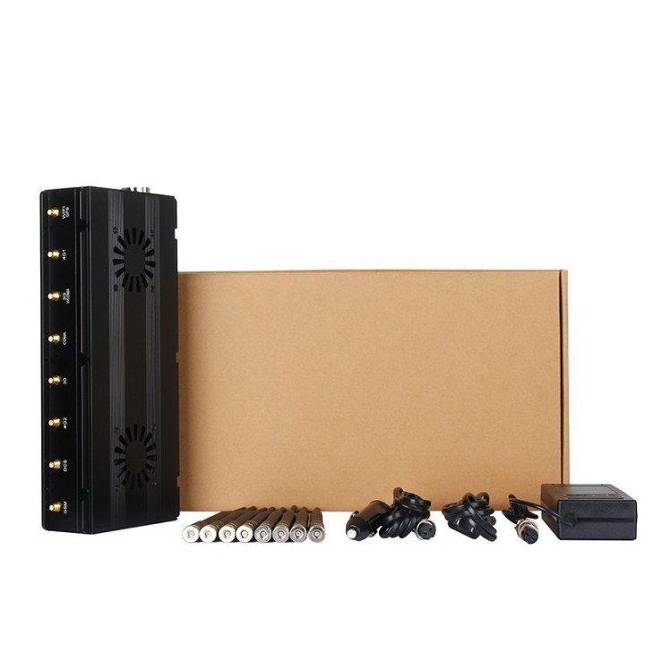 8-Band Desktop Cellular and WiFi RF Jammer, 18W