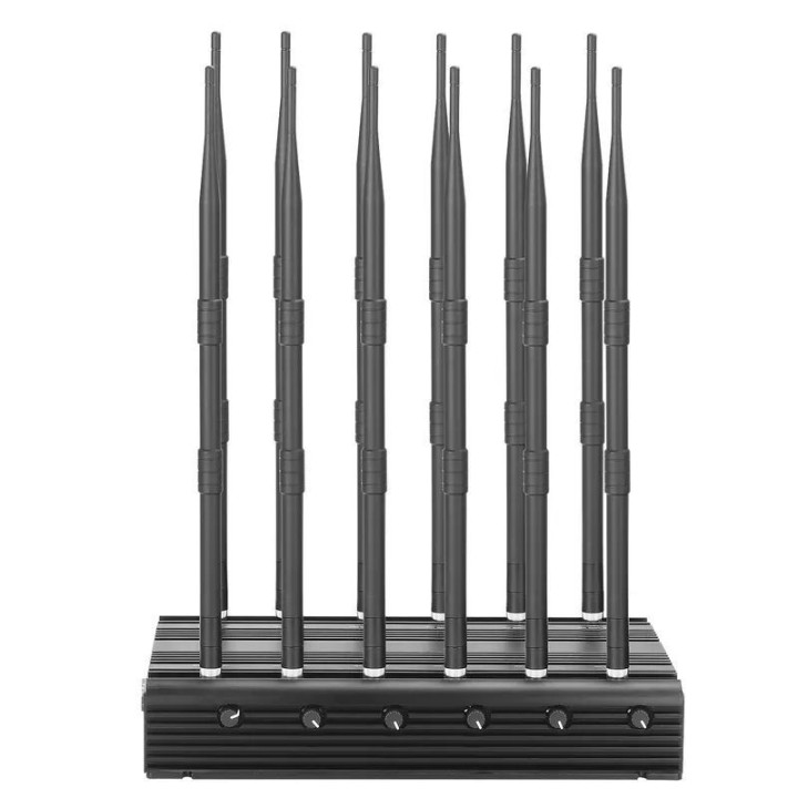 12-Antenna Desktop RF Signal Jammer, 30W