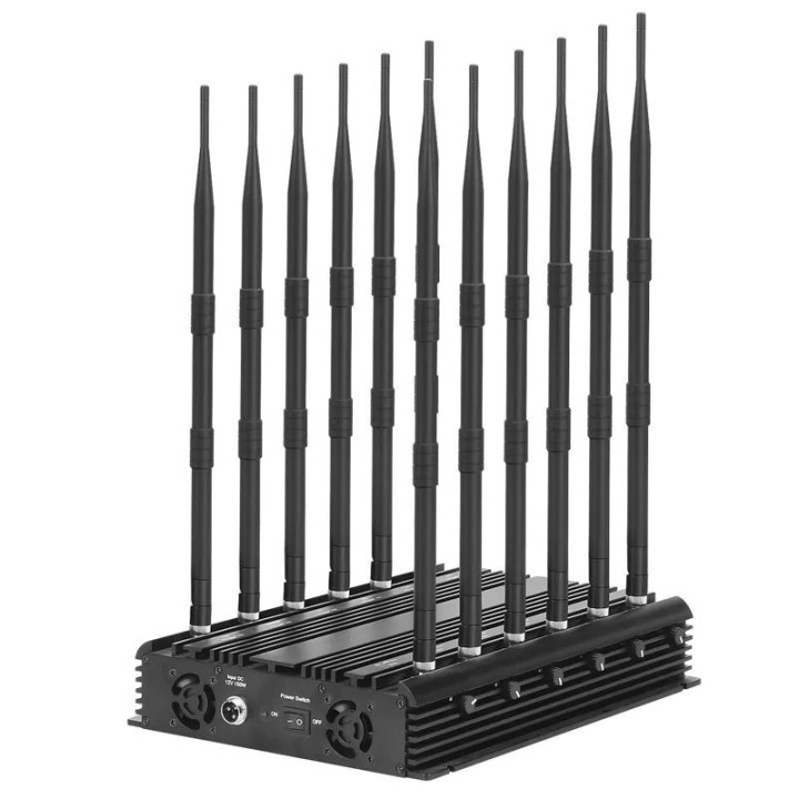 12-Antenna Desktop RF Signal Jammer, 30W