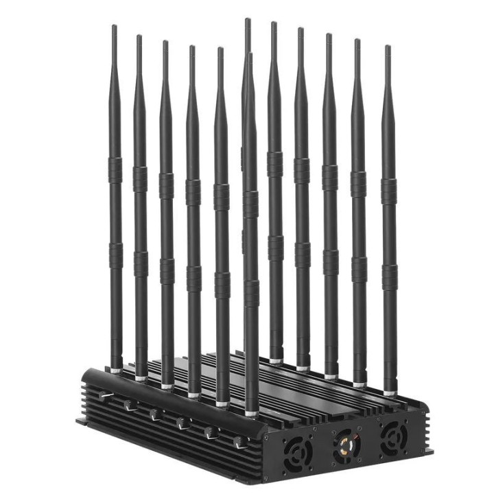 12-Antenna Desktop RF Signal Jammer, 30W