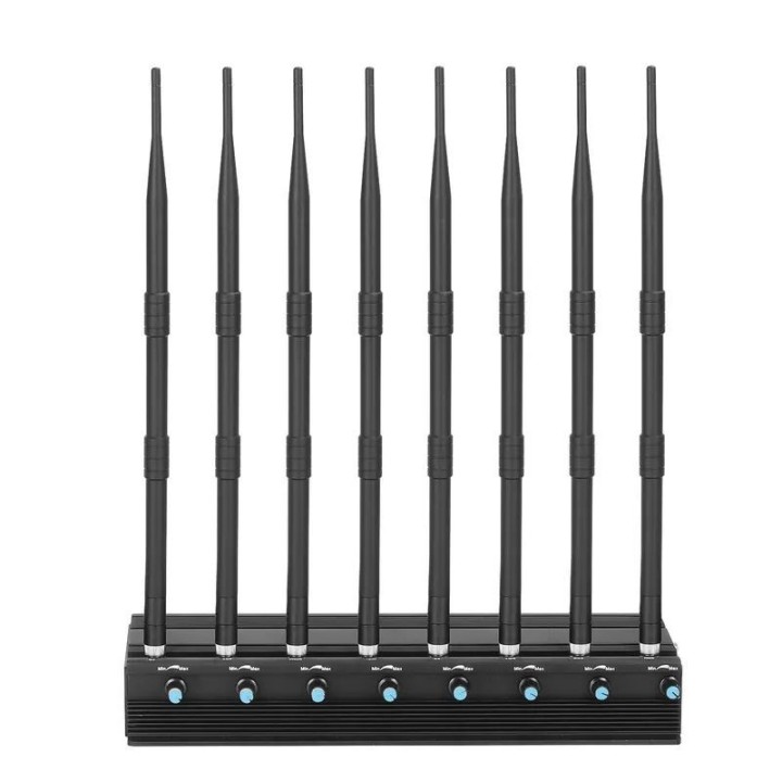 8-Antenna Adjustable Desktop RF Jammer, 20W