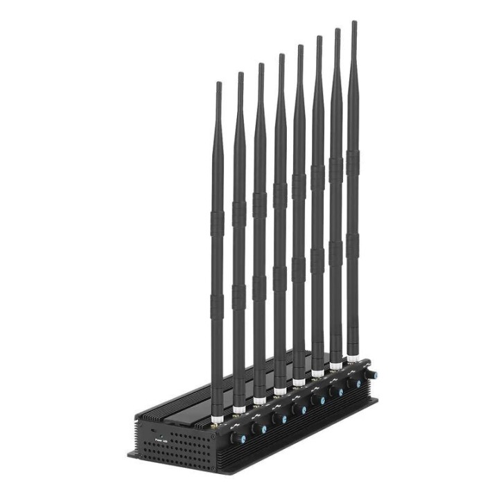 8-Antenna Adjustable Desktop RF Jammer, 20W